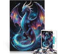 Rompecabezas para Adolescentes de 2000 Piezas Dragón Espacial Cósmico Juegos Divertidos Cada Pieza es única: un desafiante y Divertido Juego Familiar 70x100cm
