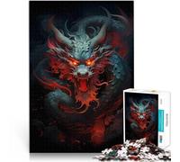 Rompecabezas para Adolescentes de 2000 Piezas Dragón Oscuro Juguetes educativos de Aprendizaje Decoración artística del hogar 70x100cm