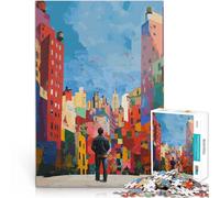 Rompecabezas para Adolescentes de 2000 Piezas El Hombre Original en la Ciudad Juego Educativo Familiar Regalos de cumpleaños 70x100cm