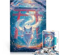 Rompecabezas para Adolescentes de 2000 Piezas Espíritu del Zorro Kitsune Blanco Juego Intelectual Mejorar el Amor Entre Parejas 70x100cm