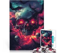 Rompecabezas para Adolescentes de 2000 Piezas Esqueleto de Terror Juguetes Juegos Educativos Antiestrés Ideas de Regalos 70x100cm