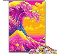 Rompecabezas para Adolescentes de 2000 Piezas, Estilo japonés, Olas, desafío de Inteligencia Cerebral, Juguetes adictivos, Regalo Divertido para Mayores de 14 años, 70x100cm