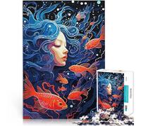 Rompecabezas para Adolescentes de 2000 Piezas Fantasía de neón del mar cósmico Juego Educativo Familiar Regalo Divertido 70x100cm