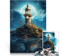 Rompecabezas para Adolescentes de 2000 Piezas Faro de fantasía Juguetes educativos de Aprendizaje Cumpleaños 70x100cm