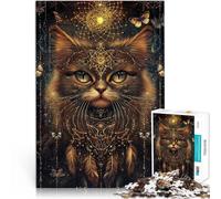 Rompecabezas para Adolescentes de 2000 Piezas Gato Persa mágico de fantasía Juegos de relajación Regalo de Obra de Arte 70x100cm