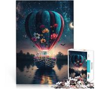 Rompecabezas para Adolescentes de 2000 Piezas Globo en el Espacio Juego desafiante y Juego Familiar decoración de Pared 70x100cm