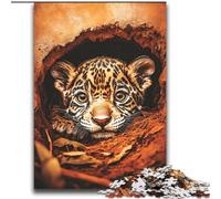 Rompecabezas para Adolescentes de 2000 Piezas, Leopardo en la Cueva, Ayuda a ejercitar el Cerebro, Juguetes adictivos para Cultivar la Paciencia, Gran Regalo, 70x100cm