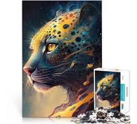 Rompecabezas para Adolescentes de 2000 Piezas Leopardo Guepardo jaguares Juego Intelectual de Juguete Lista de Deseos con Papá Noel 70x100cm