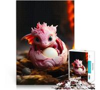 Rompecabezas para Adolescentes de 2000 Piezas Lindo bebé dragón Rosa Juego de Preguntas con Piezas de Formas aleatorias Que se entrelazan Completamente 70x100cm