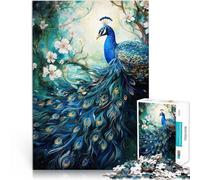 Rompecabezas para Adolescentes de 2000 Piezas Pavo Real mítico Desafío difícil para aliviar el estrés Decoración 70x100cm