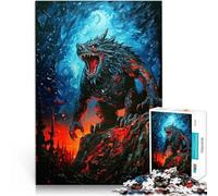 Rompecabezas para Adolescentes de 2000 Piezas Pintura de la Bestia Feroz Montaje de Patrones Interacción Entre Padres e Hijos 70x100cm
