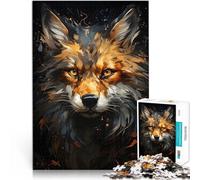 Rompecabezas para Adolescentes de 2000 Piezas Retrato de Zorro Dorado Desafiante Difícil Cada Pieza es única: un desafiante y Divertido Juego Familiar 70x100cm