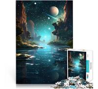 Rompecabezas para Adolescentes de 2000 Piezas Serenidad del Espacio Lago Actividad Familiar Decoración artística del hogar 70x100cm