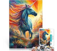 Rompecabezas para Adolescentes de 2000 Piezas Unicornio Caballo Fantasía Análisis y lógica Colección de Artistas, Bellas Artes 70x100cm