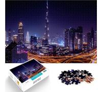 Rompecabezas para Adolescentes de 2000 Piezas Viajes a Dubái: Burj Khalifa Difícil y desafío Colección de Artistas, Bellas Artes 70x100cm