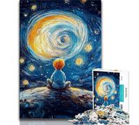 Rompecabezas para Adolescentes de El Principito del Cielo Nocturno, Juguetes educativos para el Aprendizaje, Actividades Divertidas en casa, Regalo de cumpleaños, Regalos de Viaje (75x50cm)