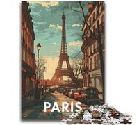 Rompecabezas para Adolescentes de la Torre Eiffel de París A Partir de 14 años Juego Intelectual y Educativo para cumpleaños y Navidad (38x52cm)
