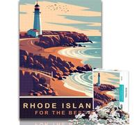 Rompecabezas para Adolescentes de Rhode Island Coast, 1000 Piezas, Rompecabezas para Adultos y Adolescentes, Ideal para aliviar el estrés, Pasar el rato y Pasar el rato, Regalo Divertido de 75x50cm