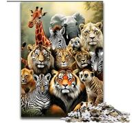 Rompecabezas para Adolescentes del Mundo Animal, Apto para Mayores de 14 años, Juegos educativos, Regalos de Amigo Secreto tamaño 50x75cm