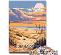 Rompecabezas para Adolescentes del Parque Nacional de Las Dunas de Indiana A Partir de 14 años Juegos Familiares Regalo Ideal para Toda la Familia (tamaño 50x70cm)