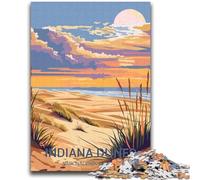 Rompecabezas para Adolescentes del Parque Nacional de Las Dunas de Indiana A Partir de 14 años Juegos Familiares Regalo Ideal para Toda la Familia (tamaño 38x52cm)