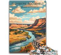Rompecabezas para Adolescentes del Parque Nacional Theodore Roosevelt A Partir de 14 años Juego Intelectual y Educativo para cumpleaños y Navidad (38x52cm)