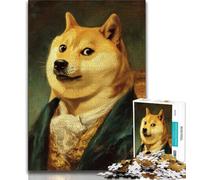 Rompecabezas para Adolescentes diseño Abstracto de Shiba Inu 1000 Piezas Toda la Familia 38x26cm