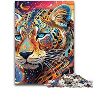 Rompecabezas para Adolescentes, diseño Colorido de Puma, 1000 Piezas, Ideal para aliviar el estrés, desafío difícil, decoración del hogar (26x38cm)