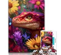 Rompecabezas para Adolescentes diseño de dragón y Flores 1000 Piezas para Adolescentes y Adultos Arte de Pared Moderno decoración del hogar 26x38cm