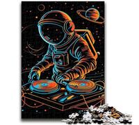 Rompecabezas para Adolescentes, DJ, Astronauta, Juego desafiante y Familiar, decoración de Pared, cumpleaños y Navidad, 26x38cm