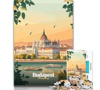 Rompecabezas para Adolescentes: Edificio del Parlamento de Budapest,1000 Piezas,Rompecabezas para Adultos y Adolescentes,Ideal para aliviar el estrés,Pasar el rato y Pasar el rato,Regalo Divertido de