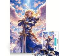 Rompecabezas para Adolescentes El Arcángel de 1000 Piezas Actividad para estimular la Memoria en casa, Ideal para armar 38x26cm