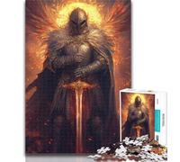 Rompecabezas para Adolescentes: El poderoso Caballero Medieval, con Piezas aleatorias Que se entrelazan, para niños de 14 años y más, 26x38cm