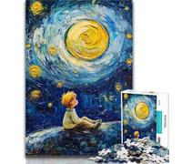 Rompecabezas para Adolescentes: El Principito del Cielo Nocturno, 1000 Piezas, con póster a Juego y Hoja de Trivia para Adultos a Partir de 14 años, 26x38cm