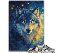 Rompecabezas para Adolescentes Fantasy Wolf A Partir de 14 años Juego Intelectual Juego Educativo para cumpleaños y Navidad 50x75cm