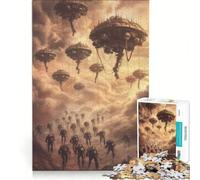 Rompecabezas para Adolescentes: Flota de acorazados de invasión de 1000 Piezas, Juego Familiar, Actividades Divertidas para Hacer en casa, 38x26cm