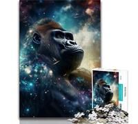 Rompecabezas para Adolescentes: Galaxias y orangutanes 1000 Piezas para Adultos y Adolescentes Juguetes educativos Juegos antiestrés colección de Artistas Bellas Artes (38x26cm)