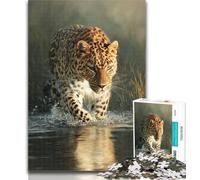 Rompecabezas para Adolescentes, Guepardo, 1000 Piezas, para Adultos, Juguetes educativos, para aliviar el estrés, interacción Entre Padres e Hijos, 26x38cm