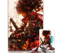 Rompecabezas para Adolescentes: guerrera Ninja Japonesa Rompecabezas para Adolescentes 1000 Piezas Juguetes, Juegos educativos, Lista de Deseos para aliviar el estrés con Papá Noel 50x75cm