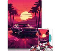 Rompecabezas para Adolescentes, increíbles Rompecabezas de Pintura de Coches para Adultos, 1000 Piezas, Juguetes, Juegos educativos, antiestrés, decoración única para el hogar y Regalos, 26x38cm