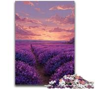 Rompecabezas para Adolescentes Jardín de Lavanda Apto para Mayores de 14 años Juegos Familiares Oferta como Regalo para Toda la Familia 38x26cm
