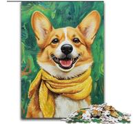 Rompecabezas para Adolescentes, Juguetes educativos de Entretenimiento Familiar con Corgi Feliz, para cumpleaños y Navidad, para Mayores de 14 años (tamaño 26x38cm)