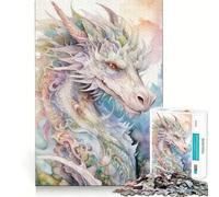 Rompecabezas para Adolescentes La sabiduría de los Dragones de 1000 Piezas Actividad para estimular la Memoria en casa Patrón de Montaje 50x75cm