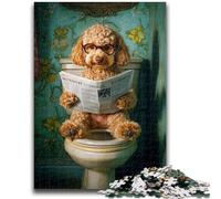 Rompecabezas para Adolescentes, Lindo Goldendoodle, 1000 Piezas, desafiantes Juegos Familiares, Juguete de Bricolaje para decoración de Pared del hogar, Regalos, 50x75cm