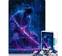 Rompecabezas para Adolescentes: misteriosos samuráis Ninja 1000 Piezas Juego Familiar para aliviar el estrés desafío difícil Grandes Regalos y Juguetes 26x38cm