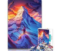 Rompecabezas para Adolescentes: Montañas Hermosas y Coloridas, 1000 Piezas, Juego Educativo para cumpleaños y Navidad, para niños de 14 años y más, 50x75cm