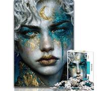 Rompecabezas para Adolescentes Naturaleza mística espíritu Rompecabezas para Adultos 1000 Piezas antiestrés desafío difícil decoración única para el hogar y Regalos 38x26cm