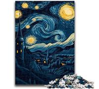 Rompecabezas para Adolescentes Night Sky Night Sky de 1000 Piezas, desafiantes Juegos Familiares, Juguete de Bricolaje para decoración de Pared del hogar, Regalos de 50x75cm