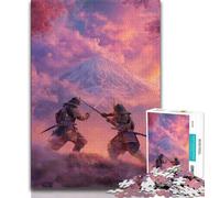 Rompecabezas para Adolescentes Ninja al pie del Monte Fuji, 1000 Piezas para Adultos, Juguete Educativo antiestrés, Regalo para Amigos y Familiares (tamaño 75x50cm)