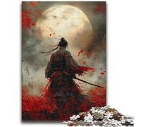 Rompecabezas para Adolescentes Ninja bajo la Luna de Sangre, 1000 Piezas, Ideal para Pasar el rato Entre Padres e Hijos (26x38cm)
